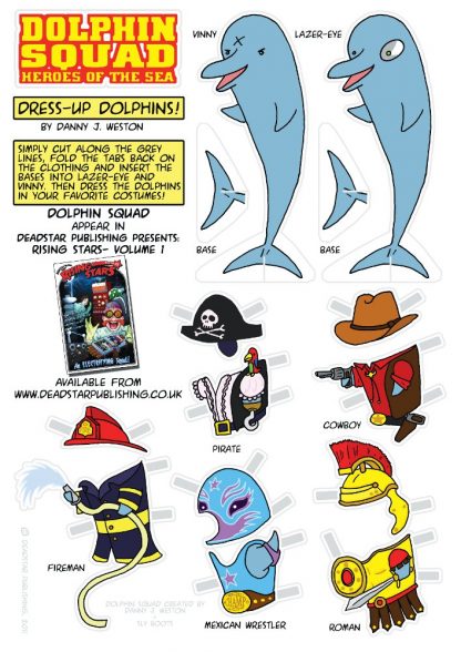 Dress Up Dolphin Cut-Out-And-Play Sheet