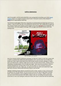 Cover page of Age of Savagery 2 submission guidelines